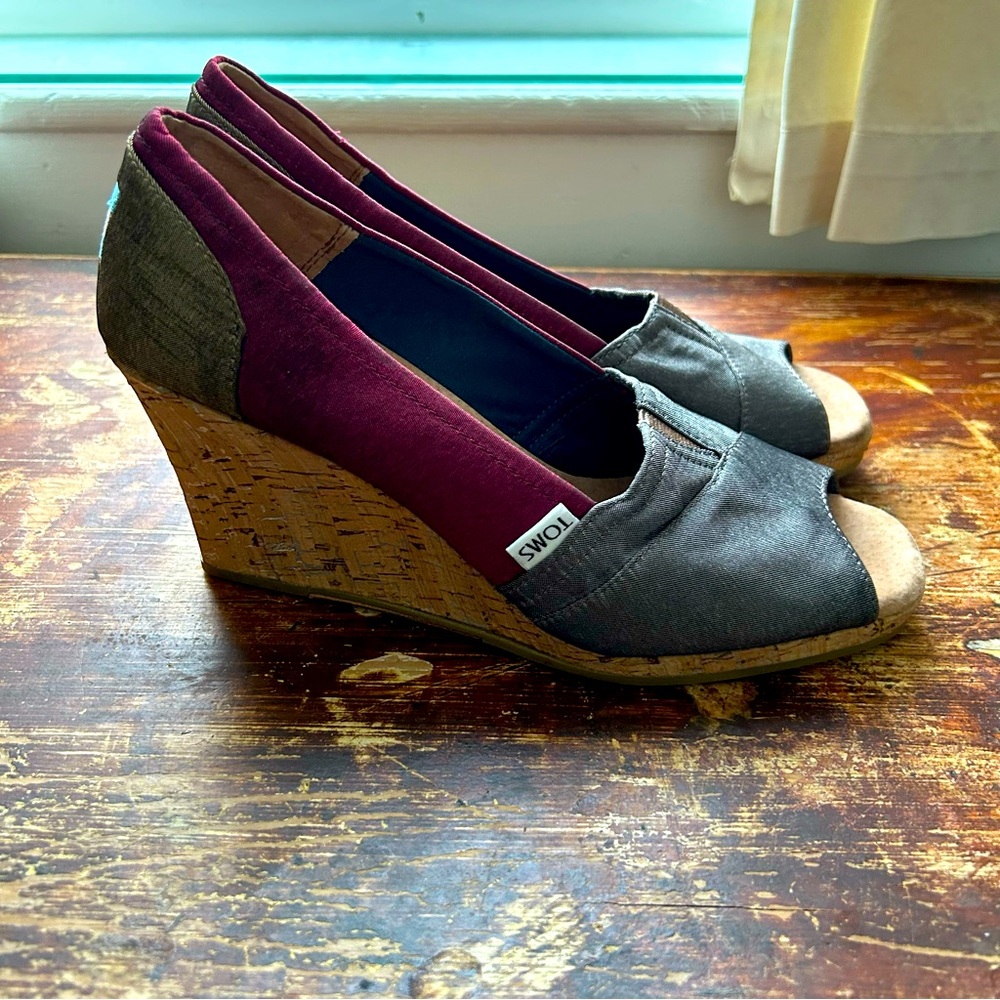 Toms Wedge Espadrille Heels